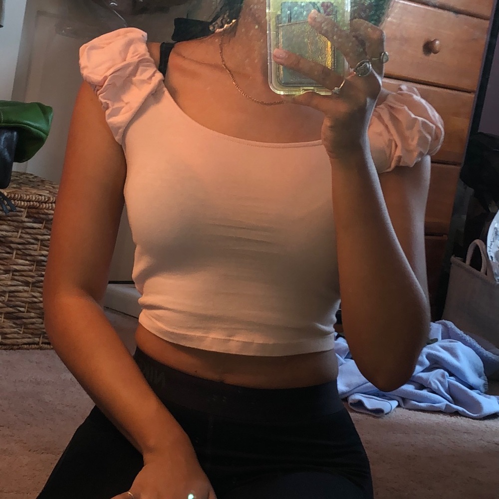 Off the shoulder crop top
